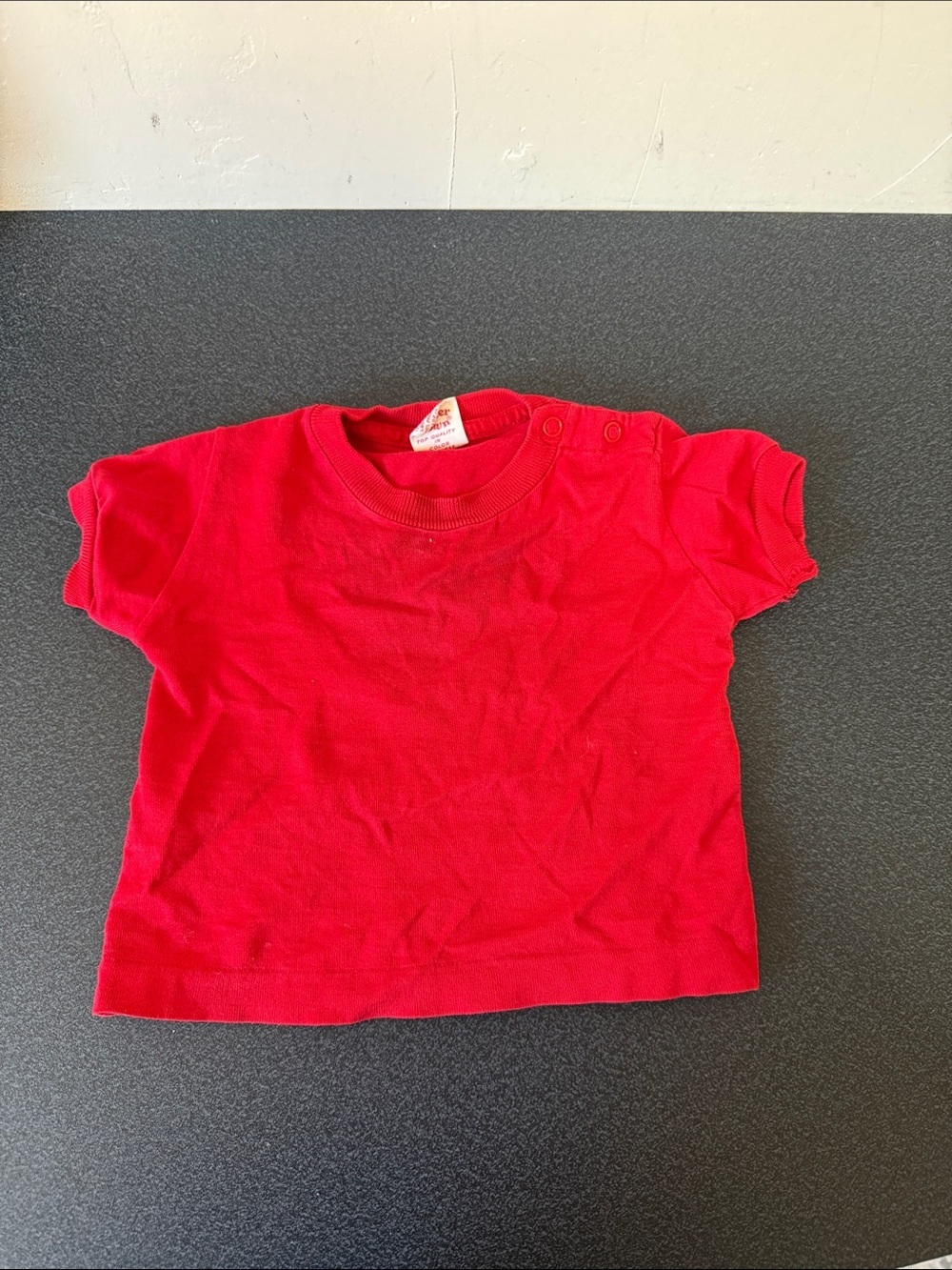 Buster Brown Bright Red Short Sleeve Tee 80’s